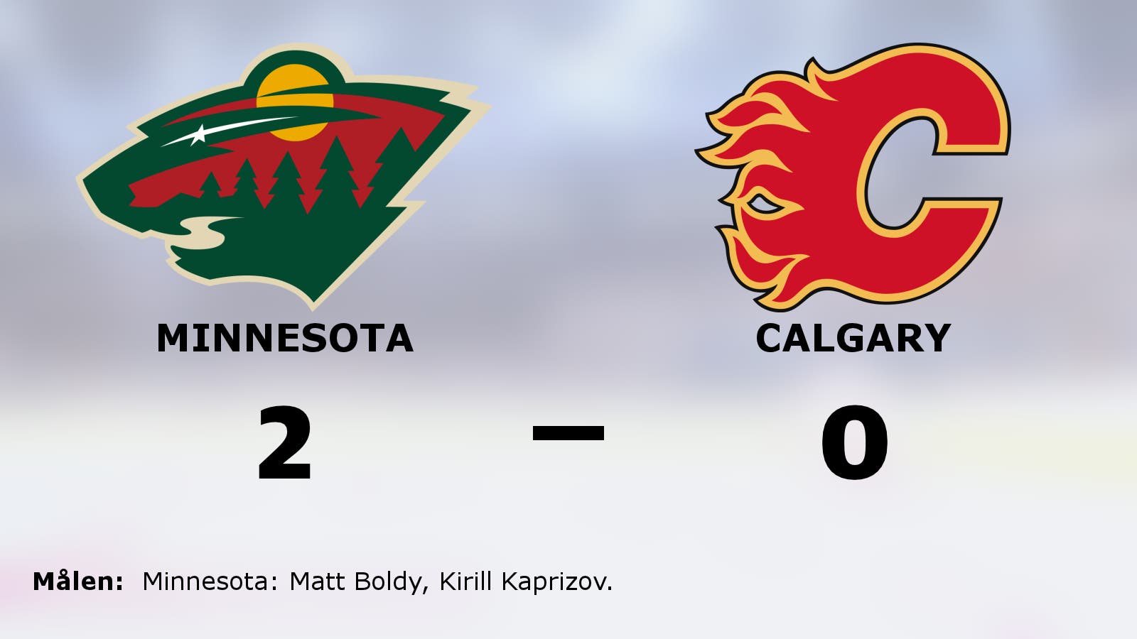 Stabil seger för Minnesota – som nollade Calgary