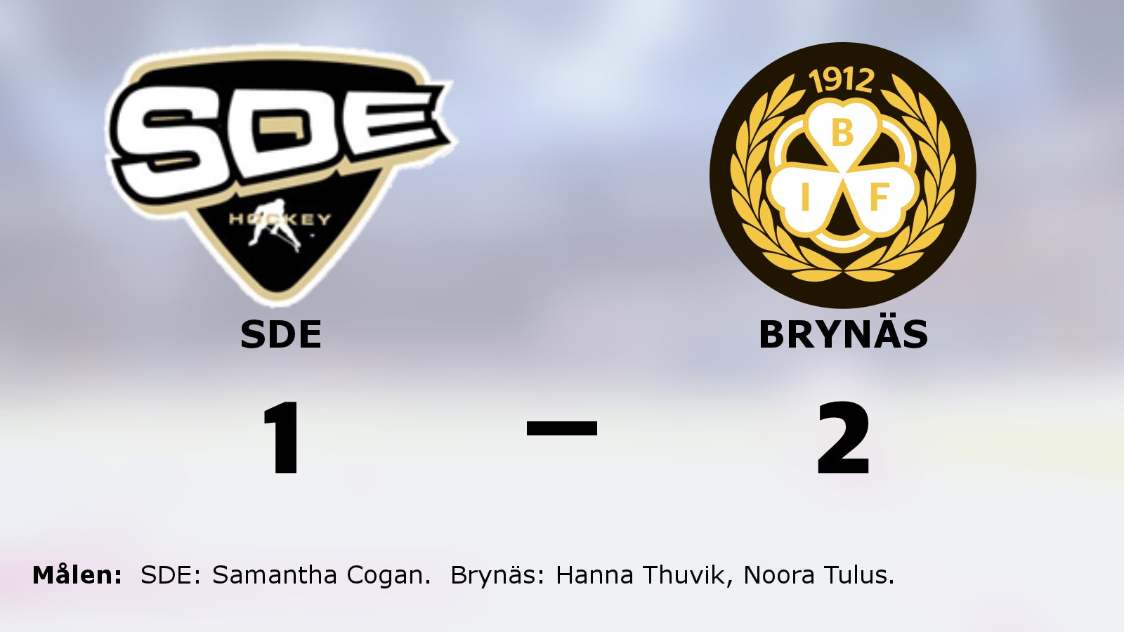 Ny seger för Brynäs mot SDE