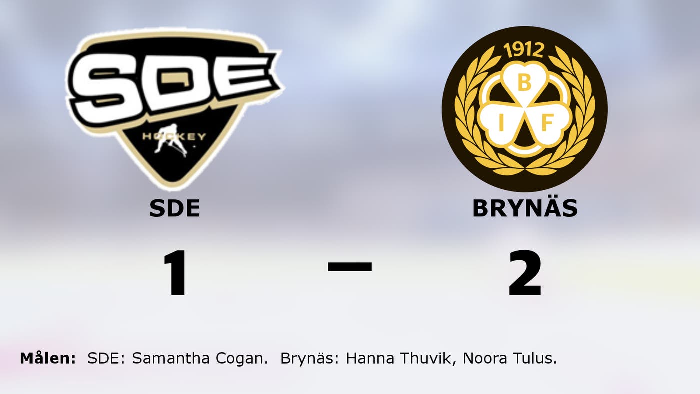 Ny seger för Brynäs mot SDE