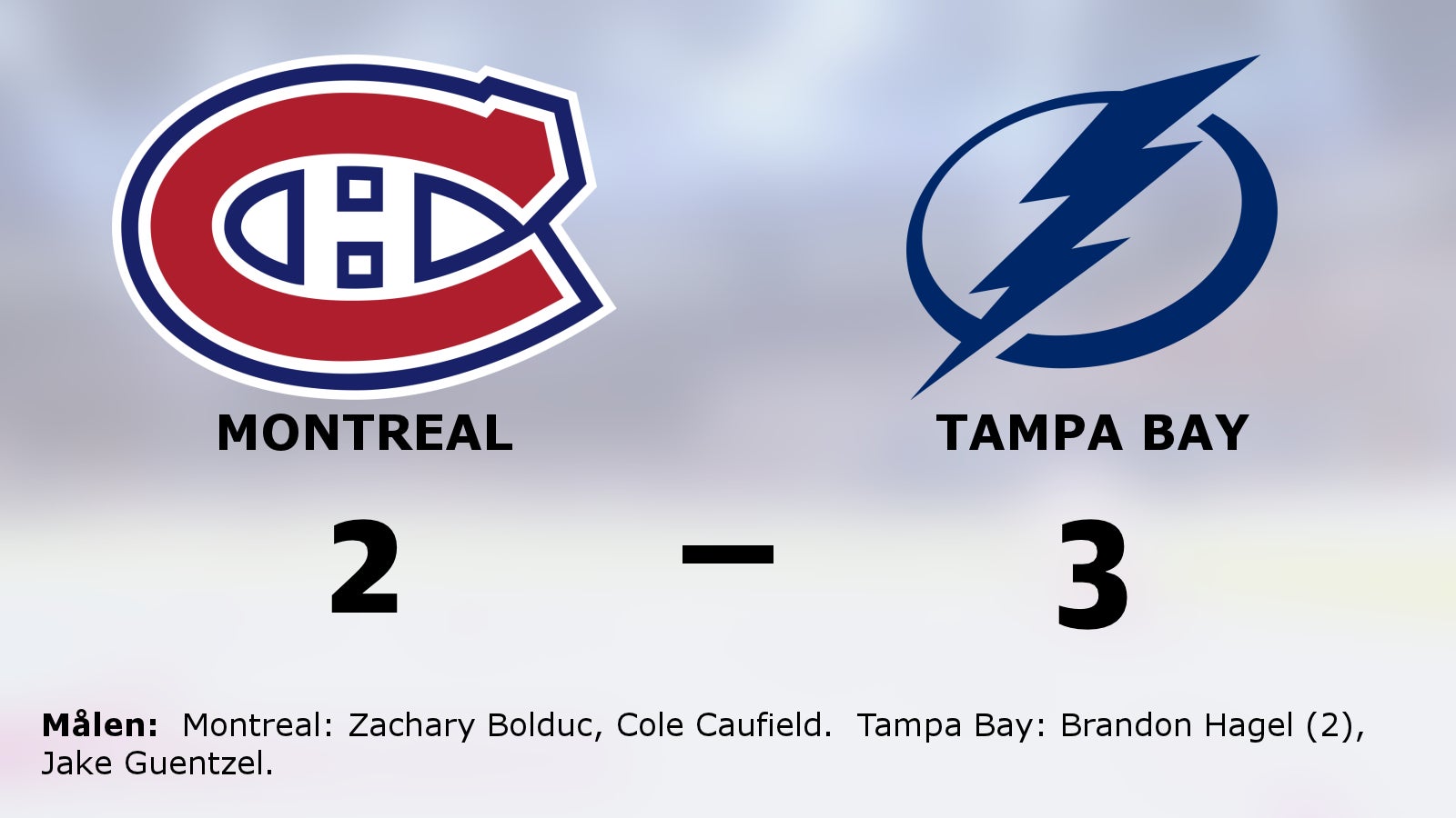 3–2-seger för Tampa Bay – kvitterade serien