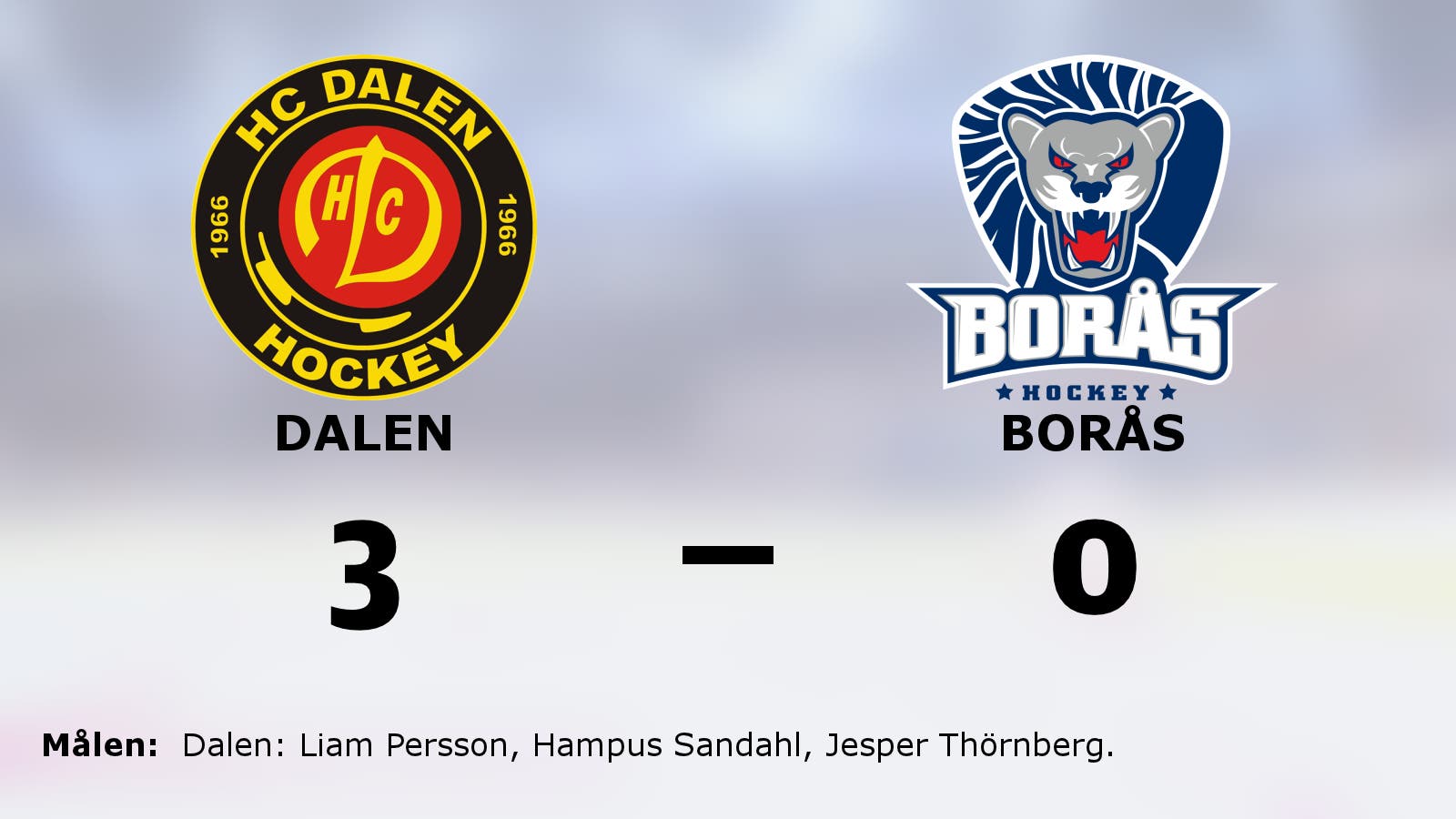 Stabil seger för Dalen – som nollade Borås