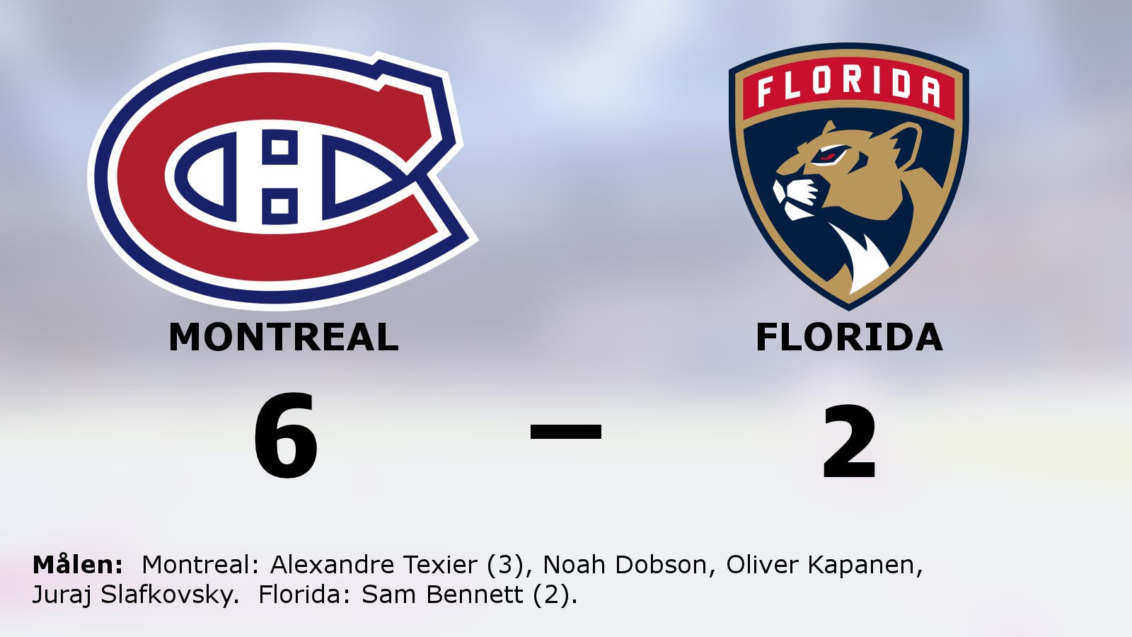 Montreals starka svit mot Florida fortsätter