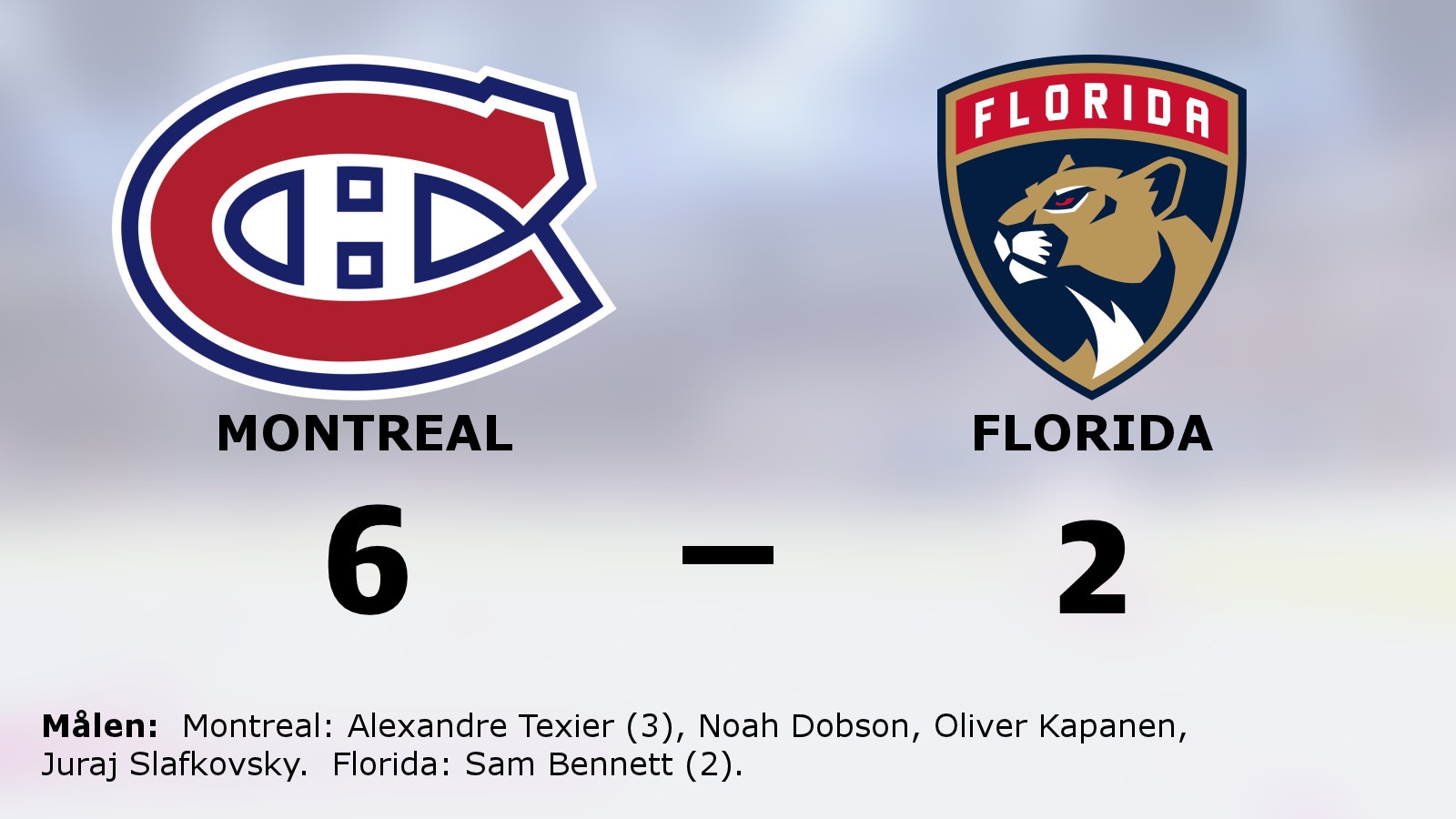 Montreals starka svit mot Florida fortsätter