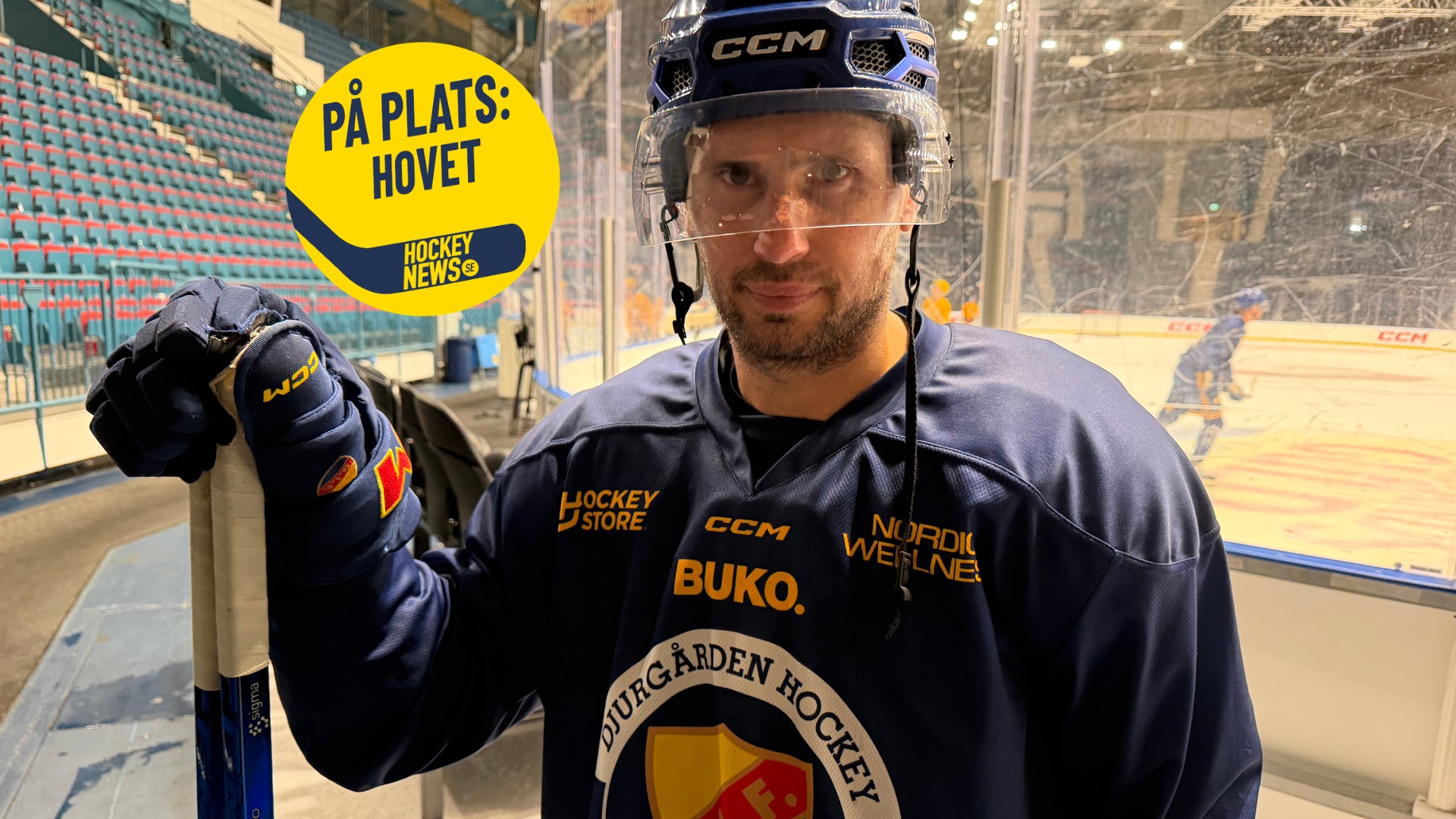 Marcus Krüger tränade fullt med Djurgården på fredagen.