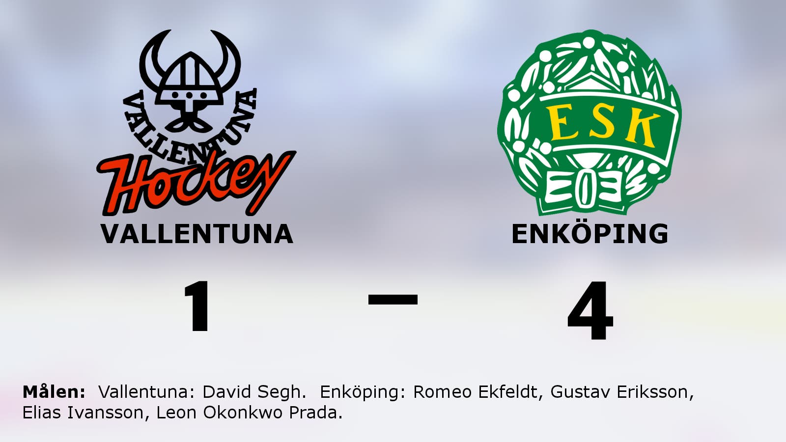 Seger för Enköping mot Vallentuna på bortaplan