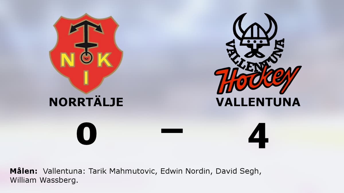 Stabil seger för Vallentuna som höll nollan mot Norrtälje