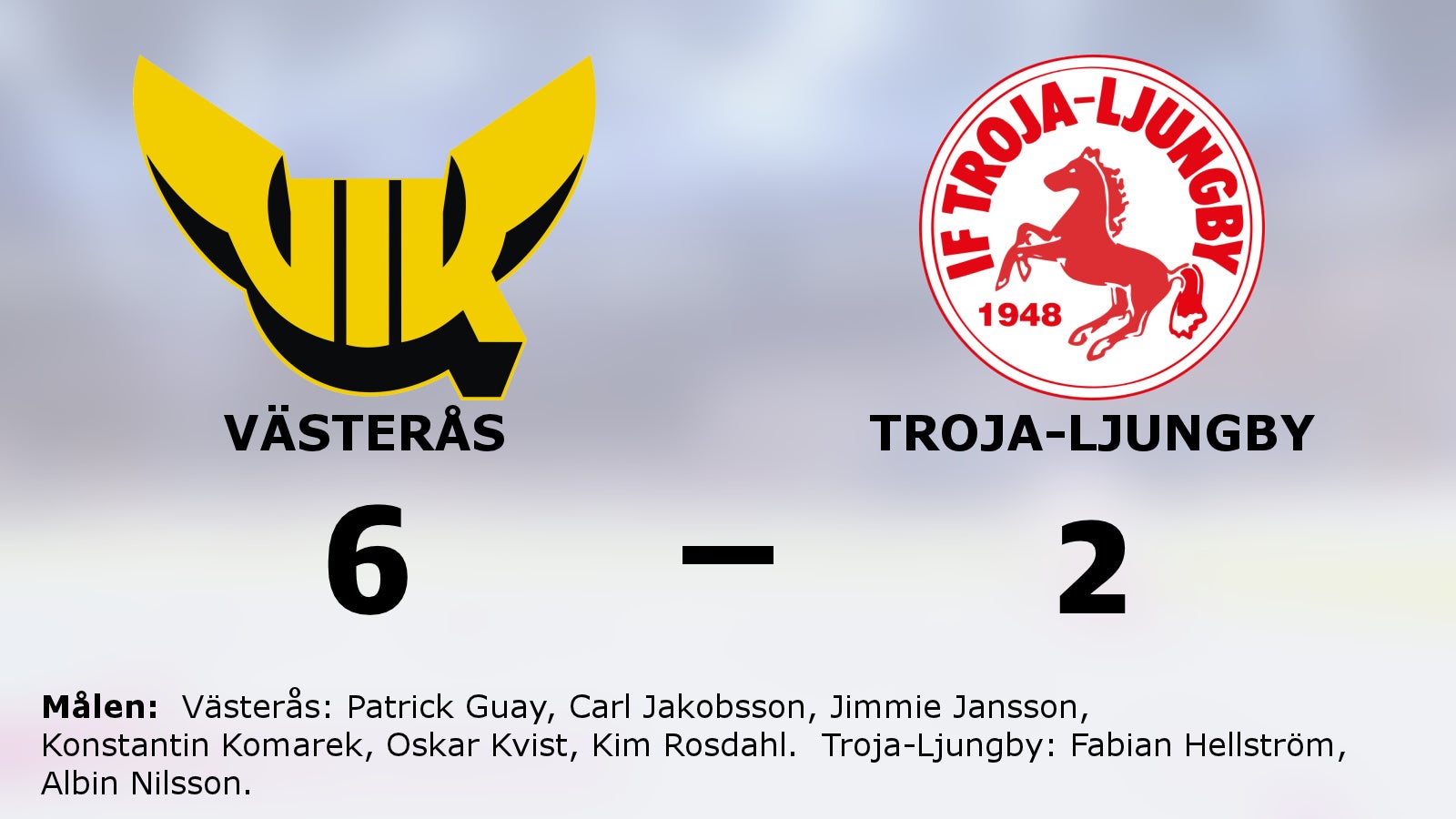 Bra start för Västerås mot Troja-Ljungby