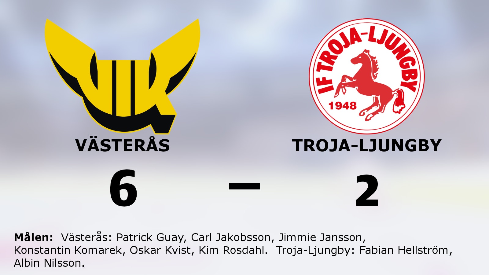 Bra start för Västerås mot Troja-Ljungby