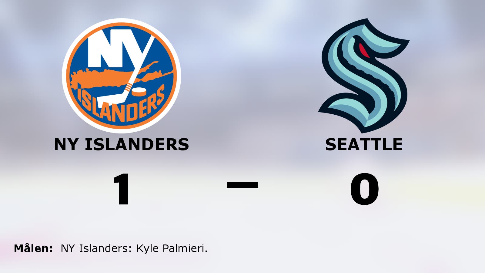 Kyle Palmieri matchhjälte när NY Islanders vann mot Seattle