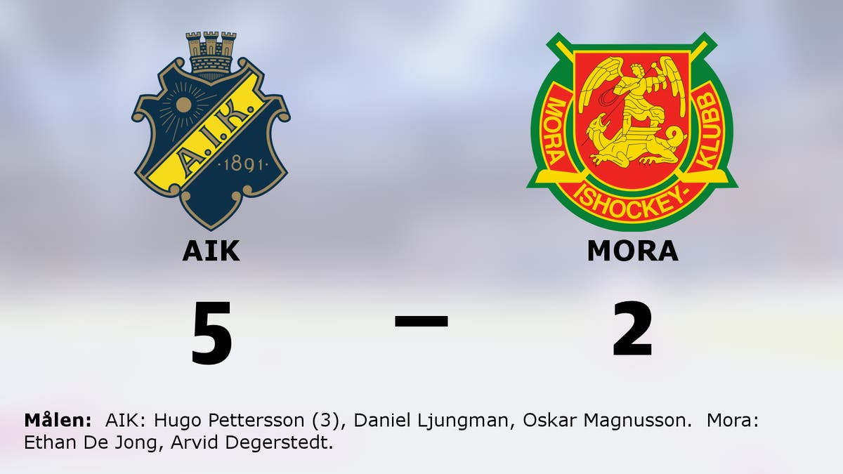 AIK vann – efter hattrick av Hugo Pettersson