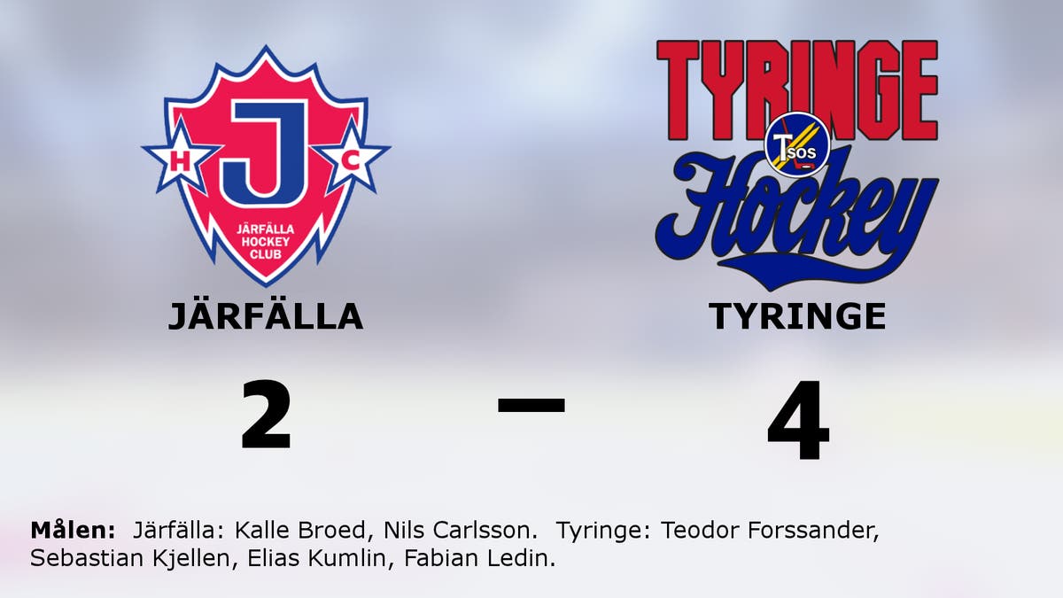 Seger för Tyringe mot Järfälla i hockeyettan södra