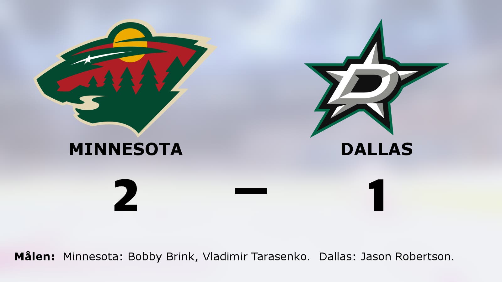 Minnesota segrade i toppmötet – Vladimir Tarasenko hjälte