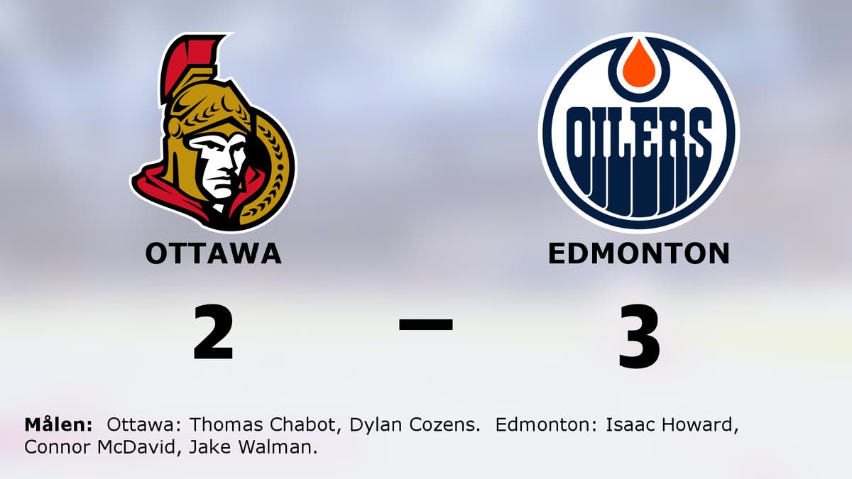 Förlängningsseger för Edmonton mot Ottawa