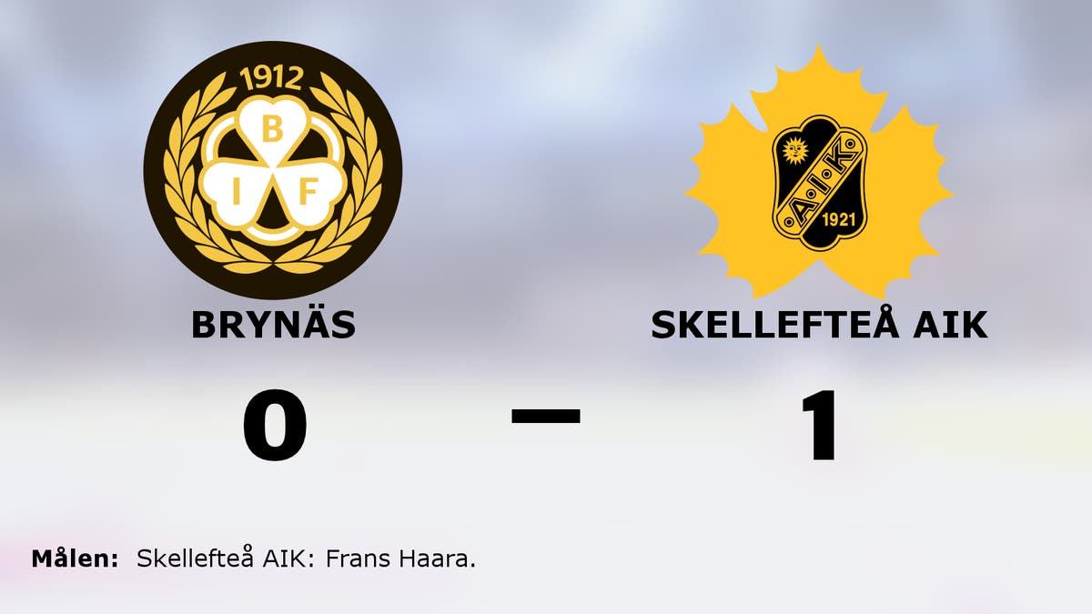 Frans Haara matchhjälte när Skellefteå AIK vann mot Brynäs