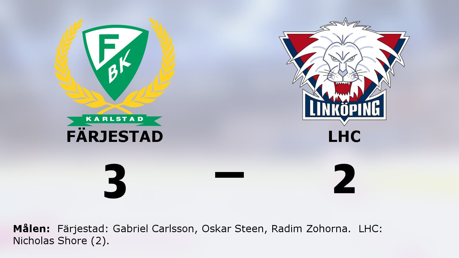 Straffar avgjorde när Färjestad vann mot LHC