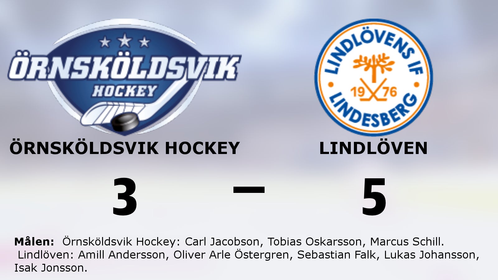 Fjärde raka för Lindlöven efter seger mot Örnsköldsvik Hockey