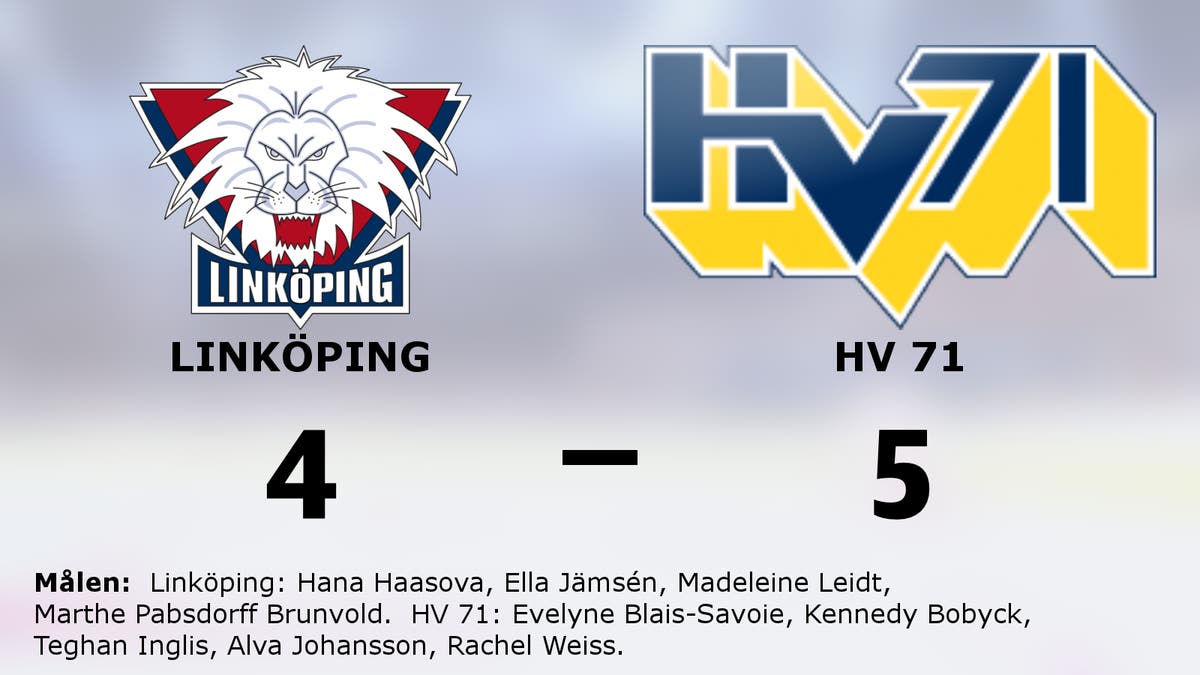 Ny seger för HV 71 mot drömmotståndet