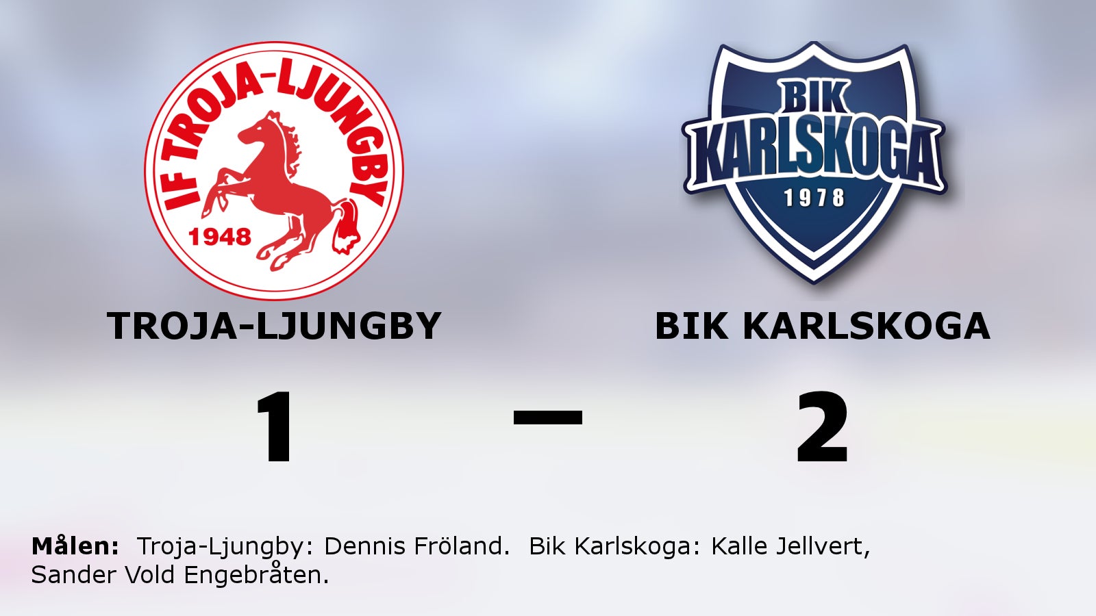 Tre poäng till Bik Karlskoga efter avgörande i slutperioden mot Troja-Ljungby