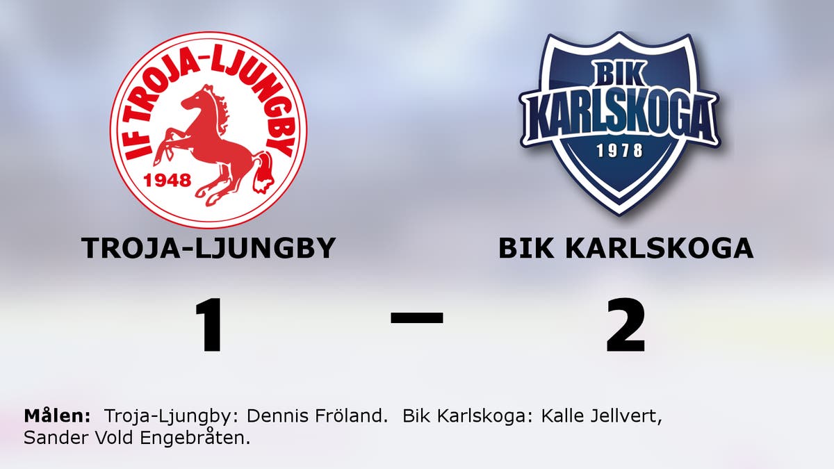 Tre poäng till Bik Karlskoga efter avgörande i slutperioden mot Troja-Ljungby