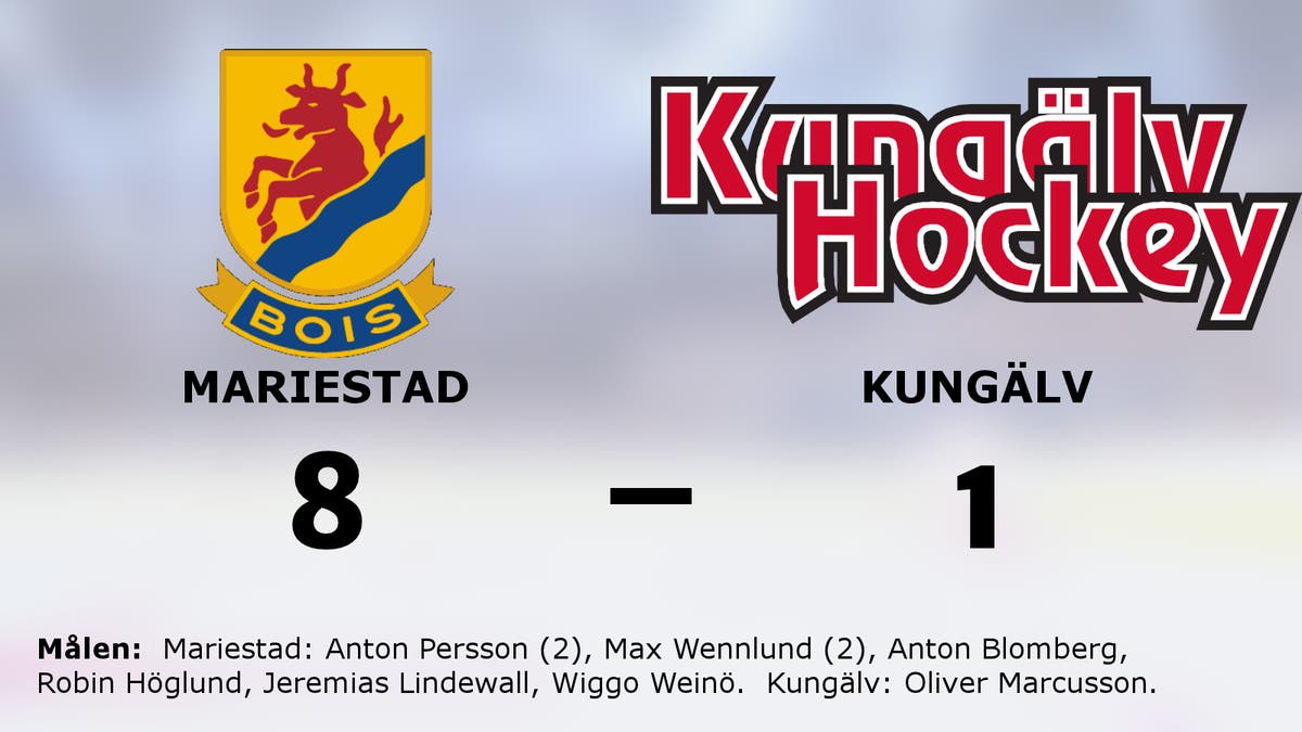 Mariestad utklassade Kungälv på hemmaplan