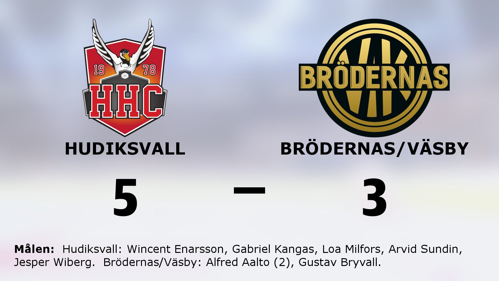 Seger för Hudiksvall hemma mot Brödernas/Väsby