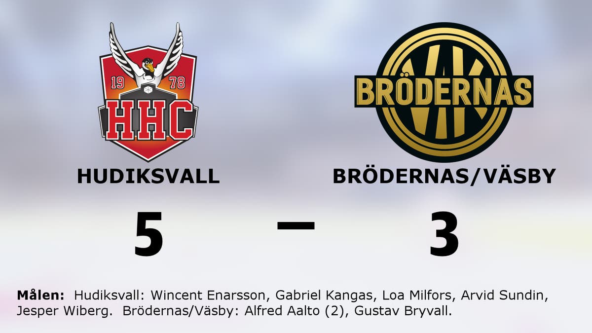 Seger för Hudiksvall hemma mot Brödernas/Väsby