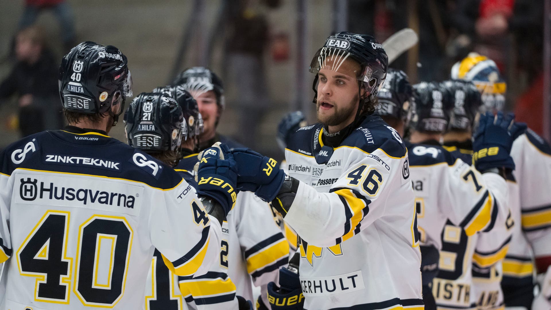 HV71 jubel Joona Luoto jublar