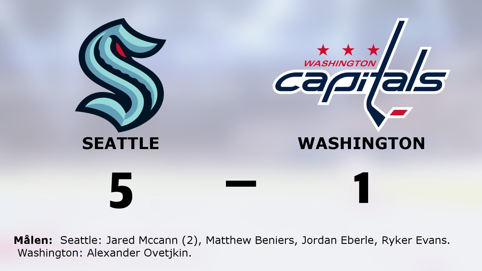Jared Mccann het när Seattle besegrade Washington