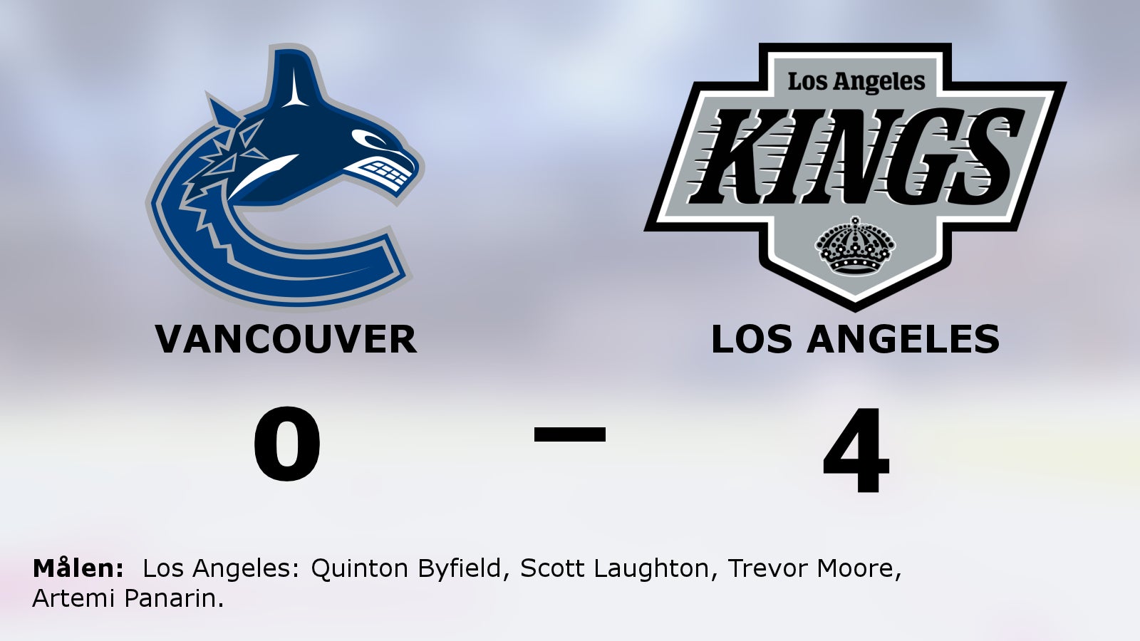 Los Angeles bröt tunga sviten – 4–0 mot Vancouver