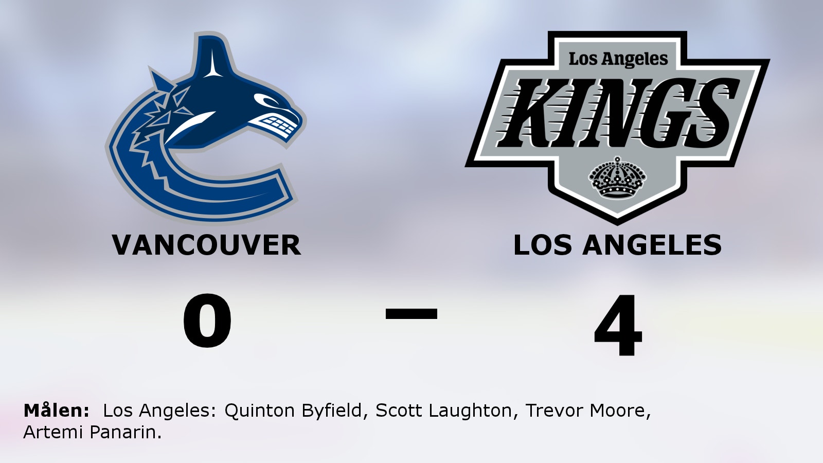 Los Angeles bröt tunga sviten – 4–0 mot Vancouver