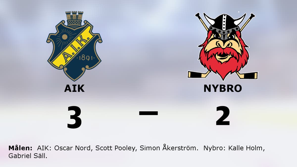 AIK vann efter sen kvittering mot Nybro