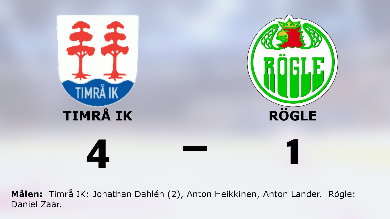 Jonathan Dahlén het när Timrå IK besegrade Rögle
