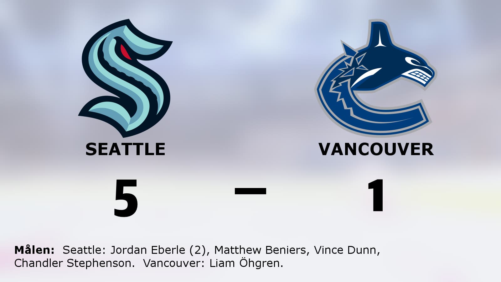 Två mål för Jordan Eberle när Seattle besegrade Vancouver