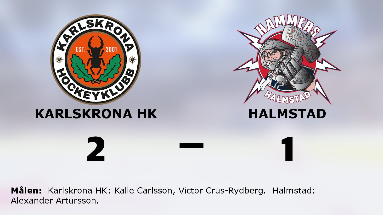 Karlskrona HK vann avgörande matchen mot Halmstad