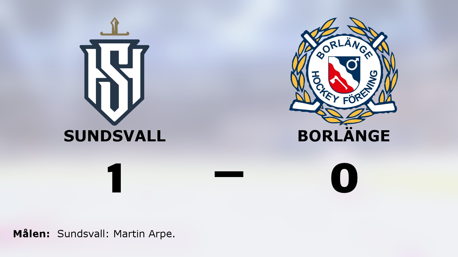 Sundsvalls Martin Arpe matchhjälte mot Borlänge