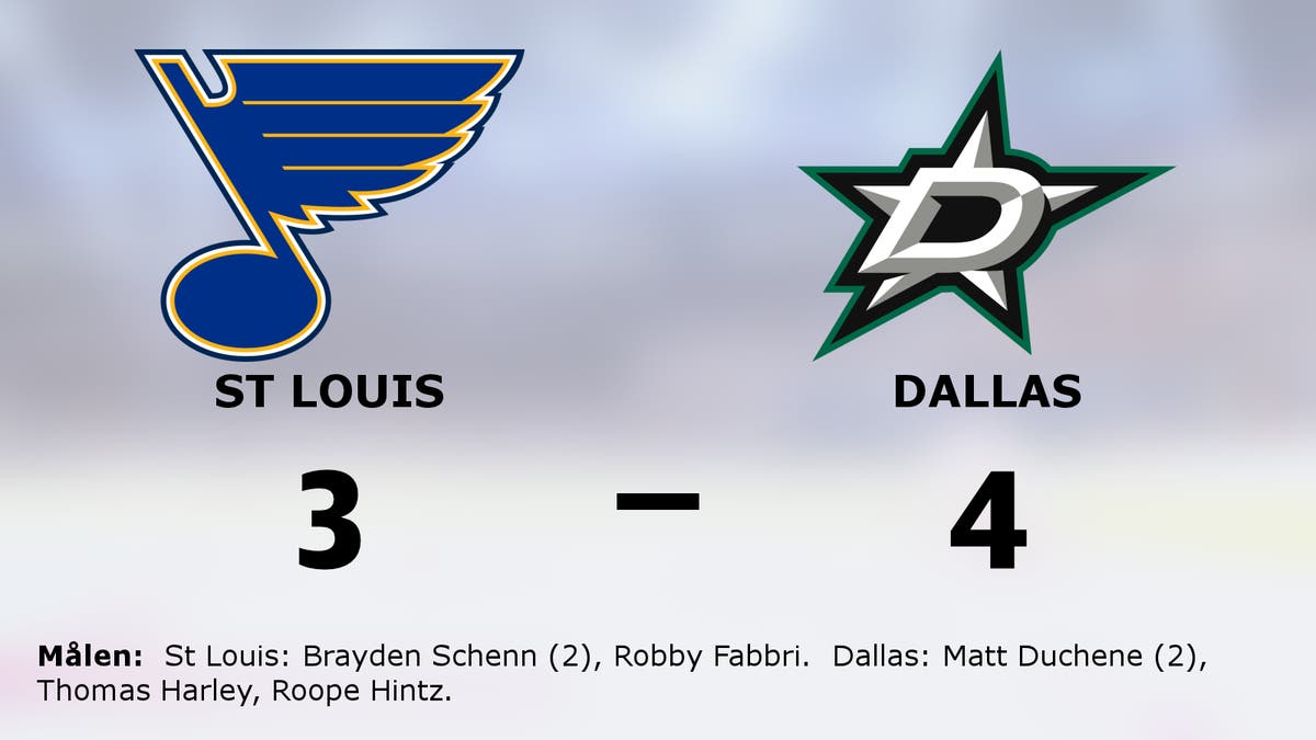 Seger för Dallas borta mot St Louis