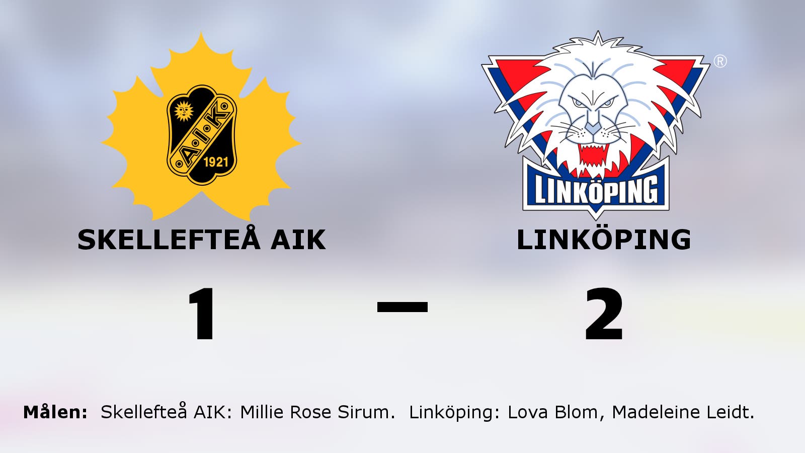 Linköping vann efter förlängning mot Skellefteå AIK