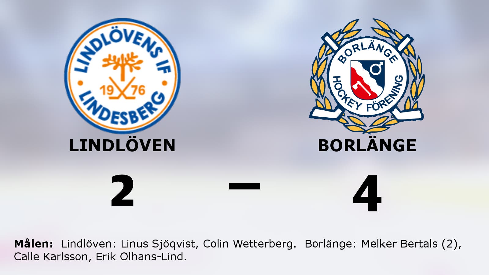 Tre poäng till Borlänge efter avgörande i slutperioden mot Lindlöven