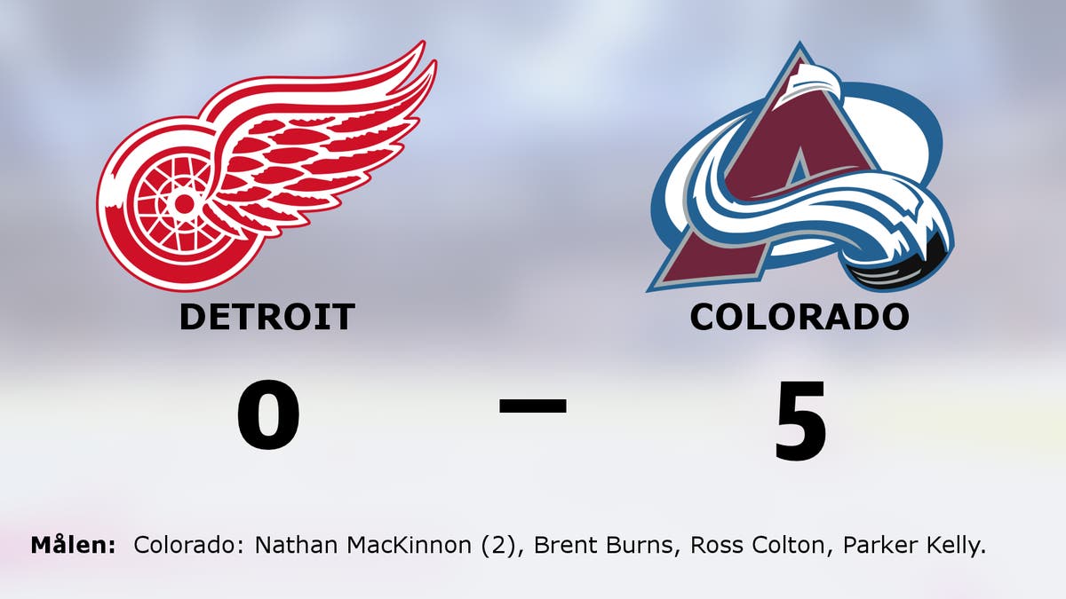 Colorado vann toppmötet mot Detroit