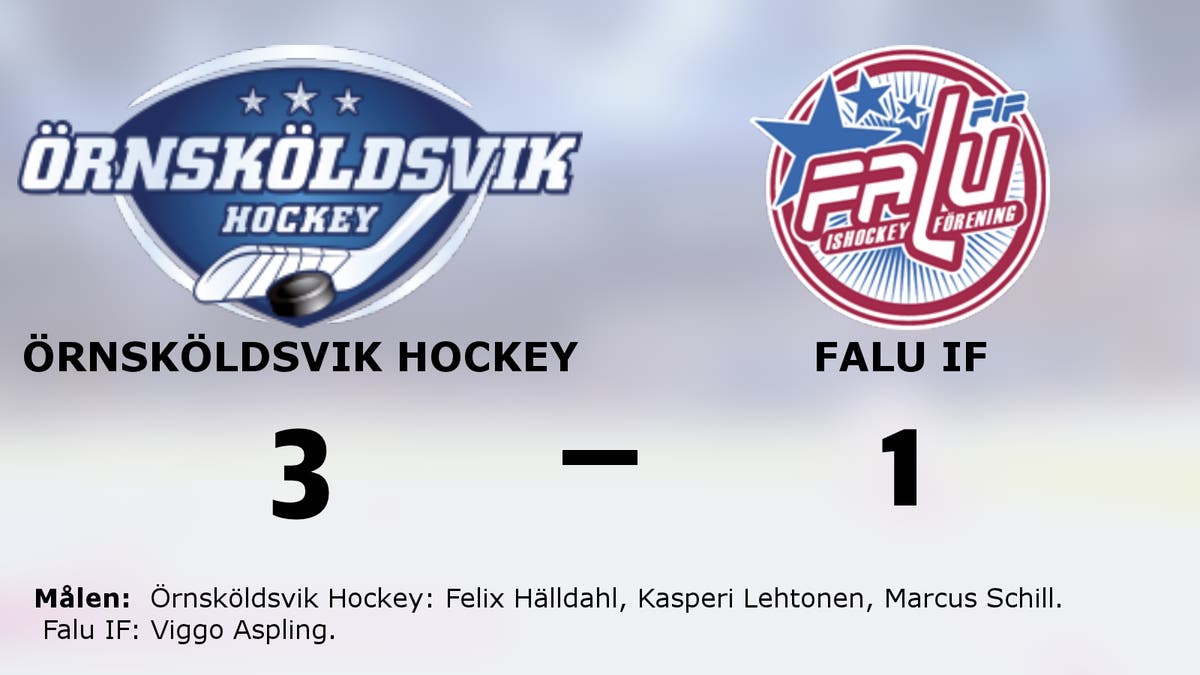 Ryck i sista perioden avgjorde för Örnsköldsvik Hockey hemma mot Falu IF