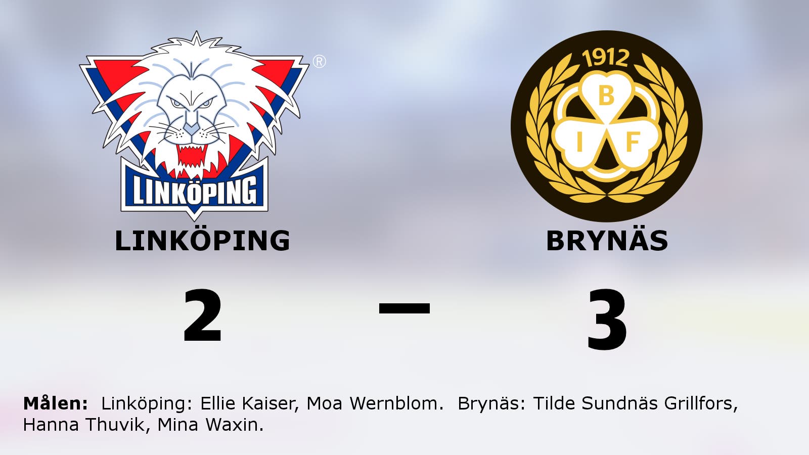 Brynäs avgjorde i förlängningen mot Linköping