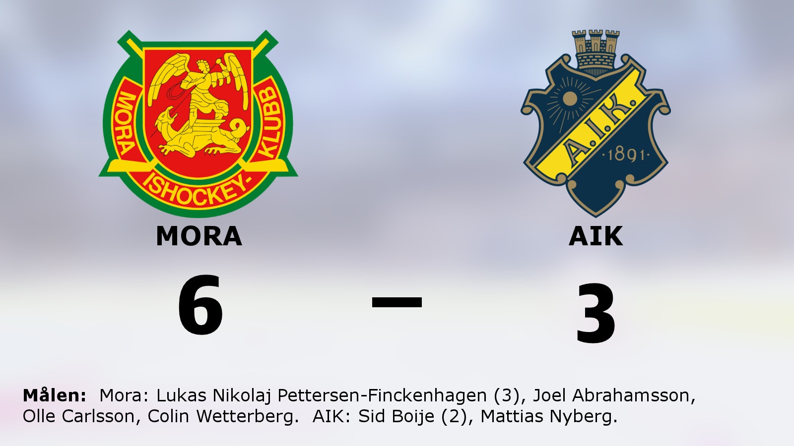 Lukas Nikolaj Pettersen-Finckenhagen det stora utropstecknet när Mora slog AIK