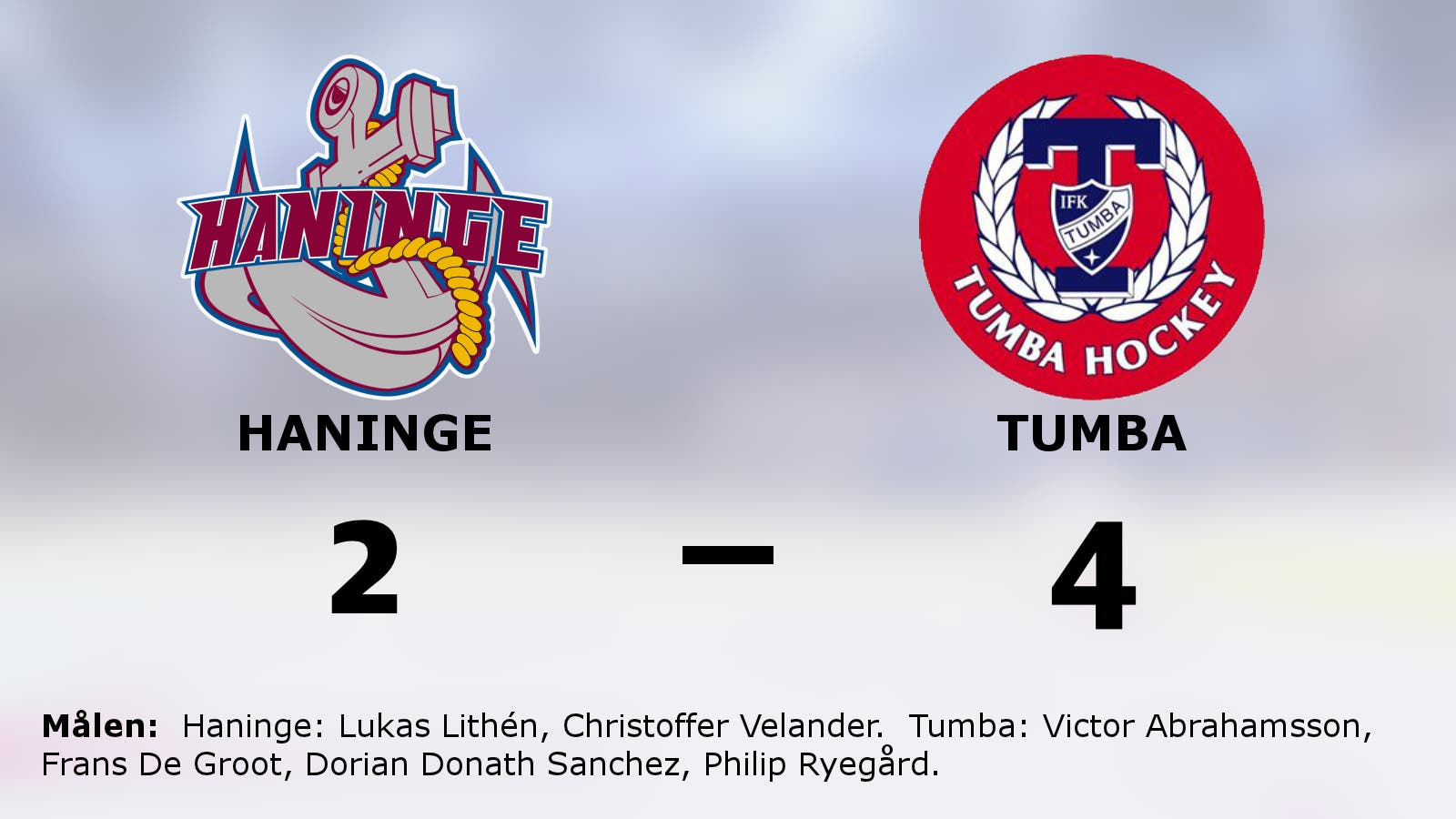 Tumba vann mot Haninge