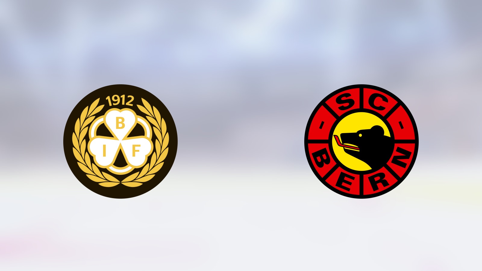 Första matchen mellan Brynäs och Bern i CHL Åttondelsfinal herr