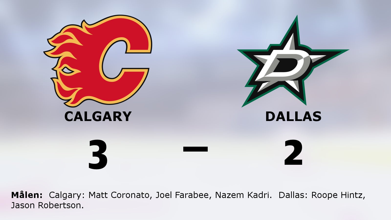 Straffar avgjorde när Calgary vann mot Dallas