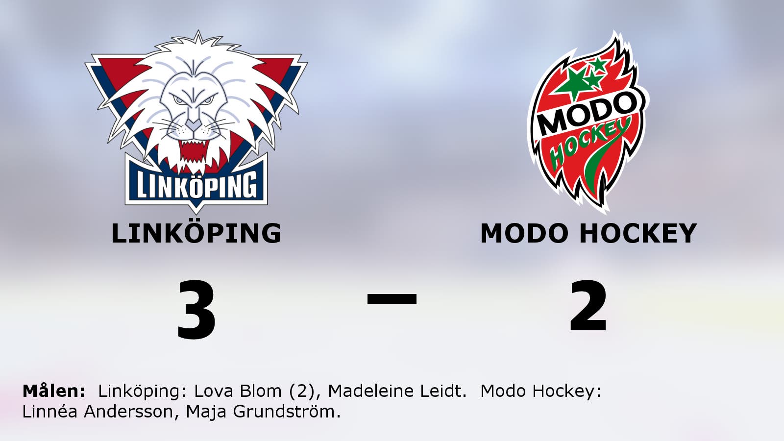 Straffseger för Linköping hemma mot Modo Hockey