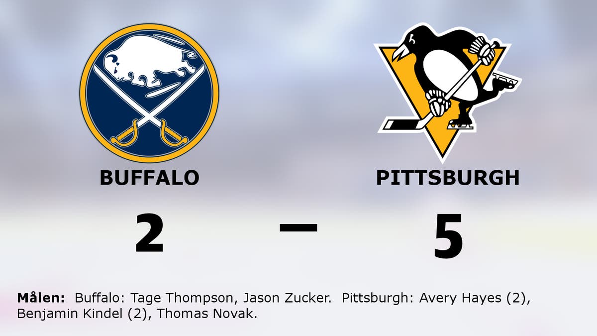 Pittsburgh vann mot Buffalo