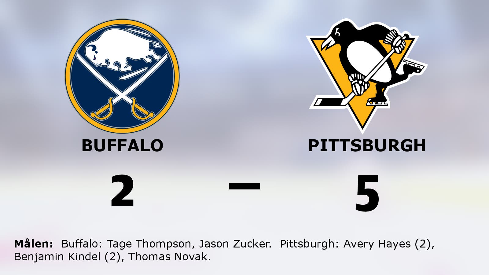 Pittsburgh vann mot Buffalo