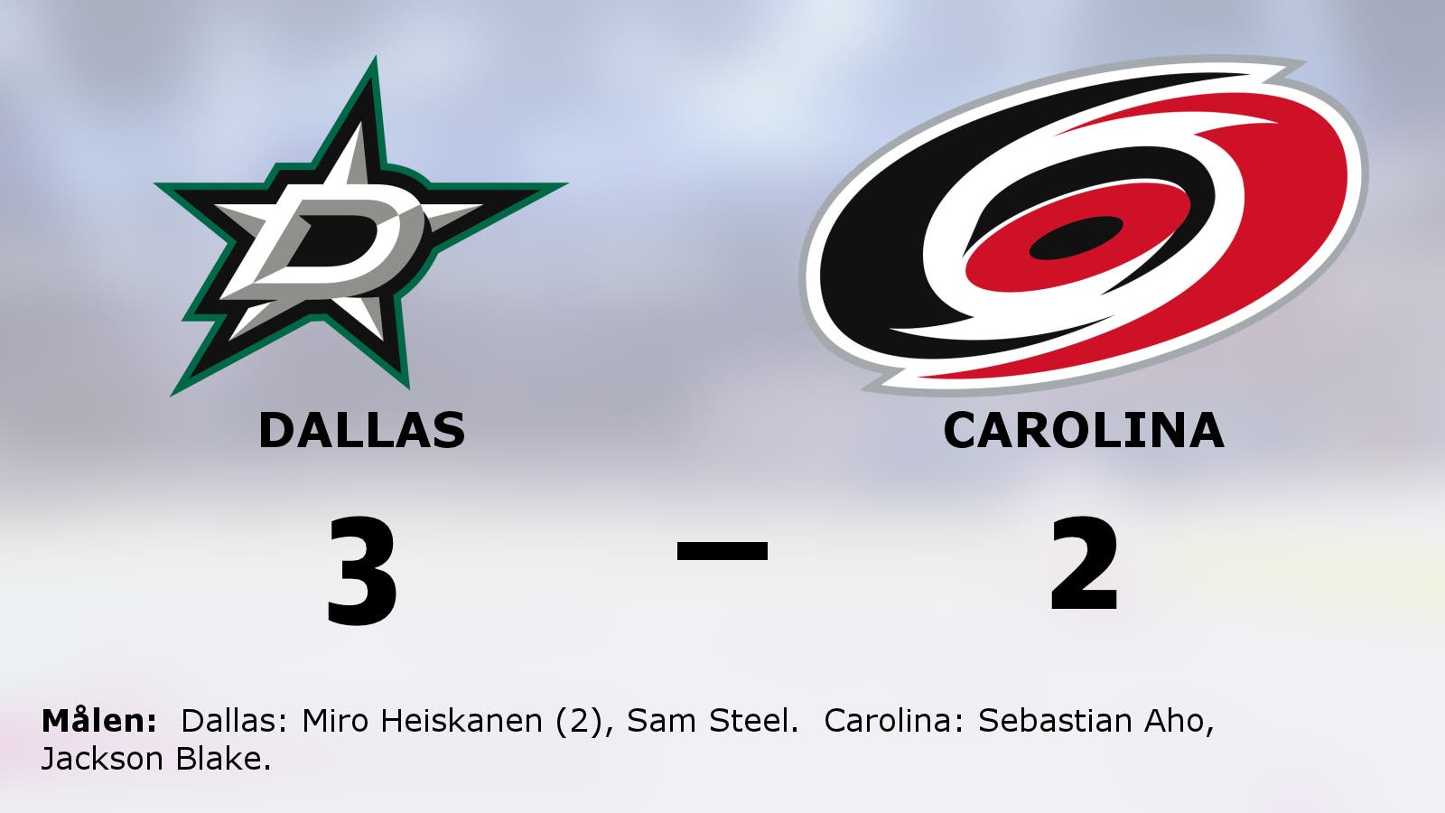 Äntligen seger för Dallas mot Carolina