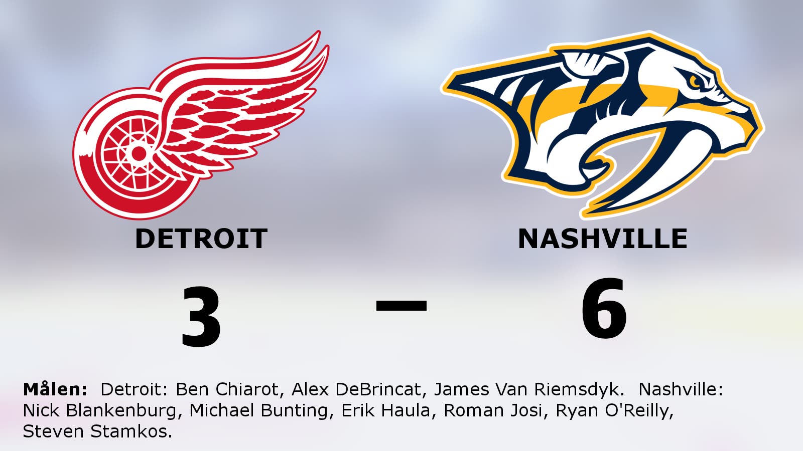 Underläge i tredje perioden – då vände Nashville och vann